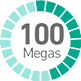 100 megas
