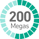 200 megas