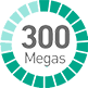 300 megas